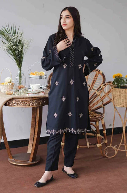 Aisling - 3PC Unstitched Dhanak Embroidered Shirt with Patti Work Embroidered Dupatta and Trouser - RF1158