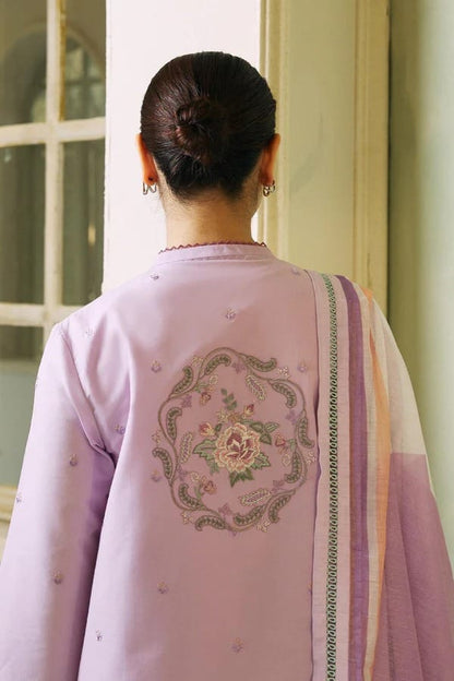 Coco Purple Embroidered 3PC ZB-4025