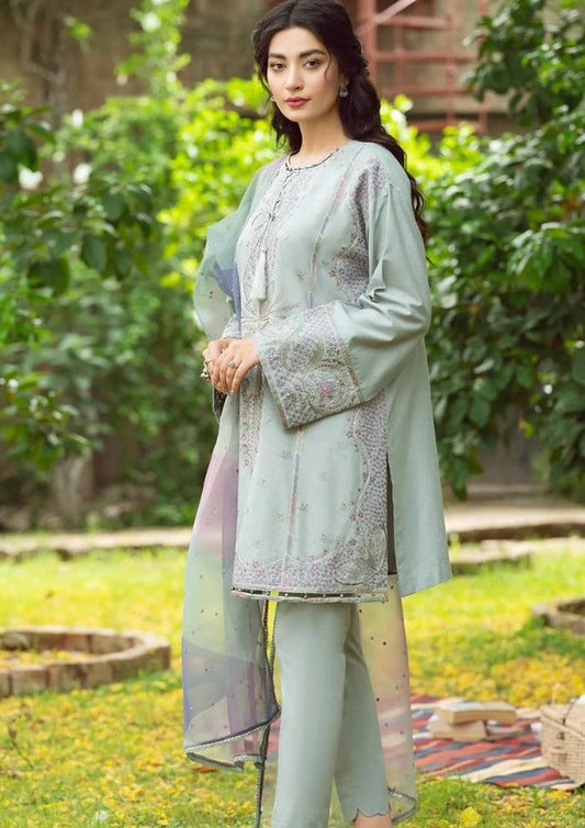 Sian Grey Embroided 3PC BS-4015