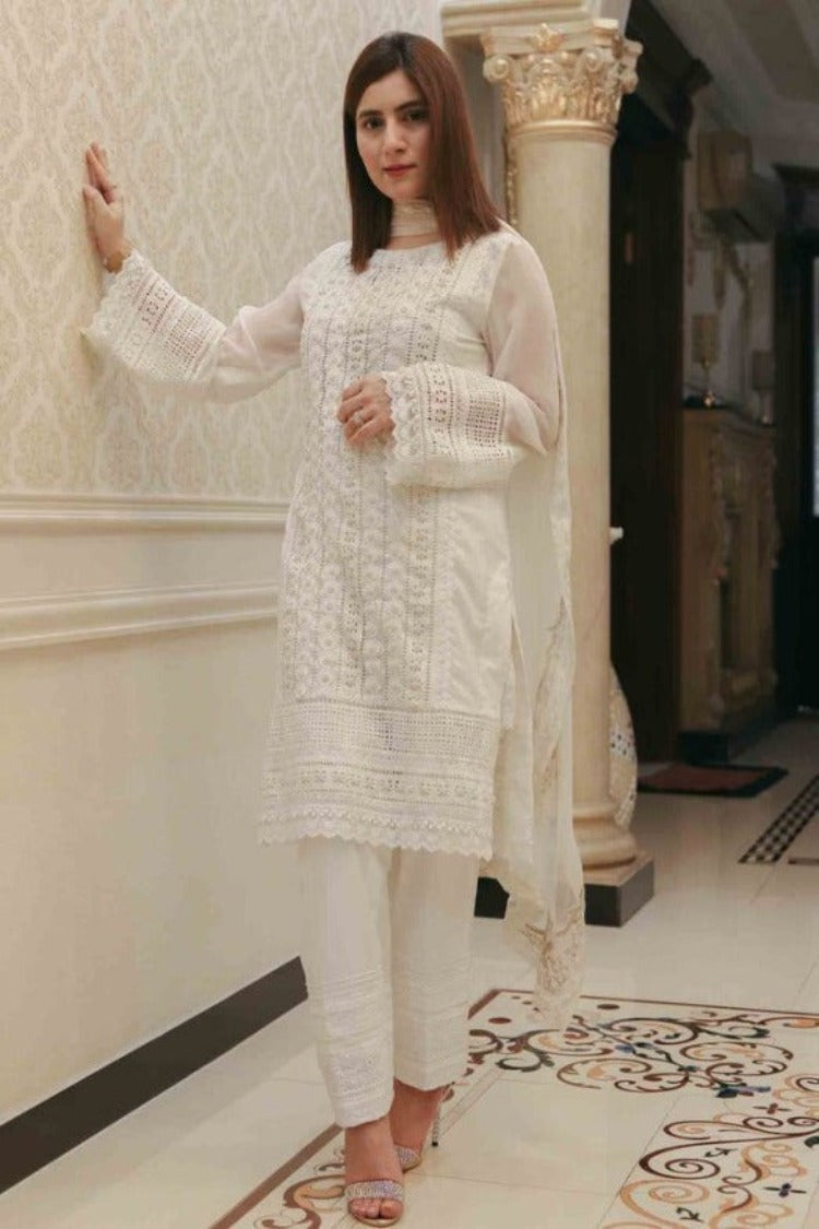 Coconut Embroidered 3Pc Lawn LW-22