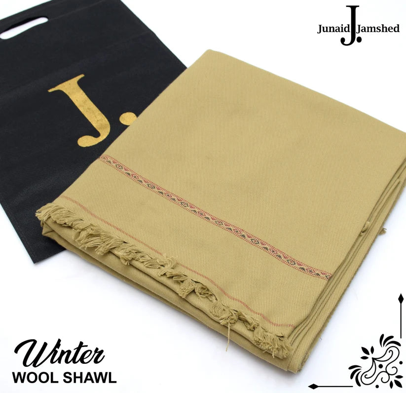 J. GENTS WOOL SHAWL CAMEL