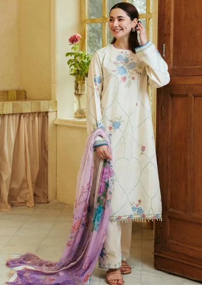 Coco White Embroidered 3PC ZB-4006