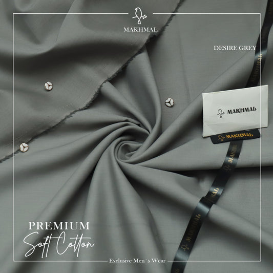 MAKHMAL Premium Cotton-Desire Grey