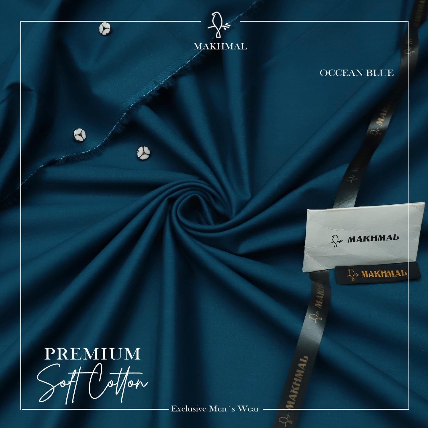 MAKHMAL Premium Cotton-Occean Blue