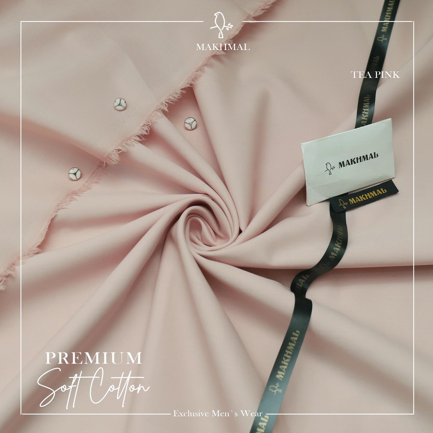 MAKHMAL Premium Cotton-Tea Pink