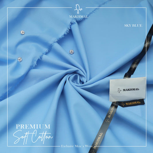 MAKHMAL Premium Cotton- Sky Blue